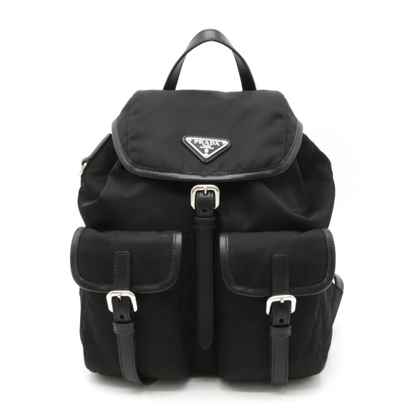 Prada Black Nylon Leather Nero Daypack - Picture 2 of 6